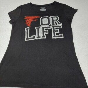 Atlanta Falcons Black Women’s T-Shirt – Size L/G (11-13) - PREOWNED